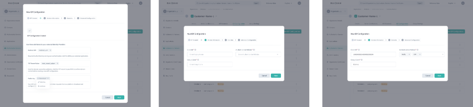 Identity Provider (IDP) Creation Wizard