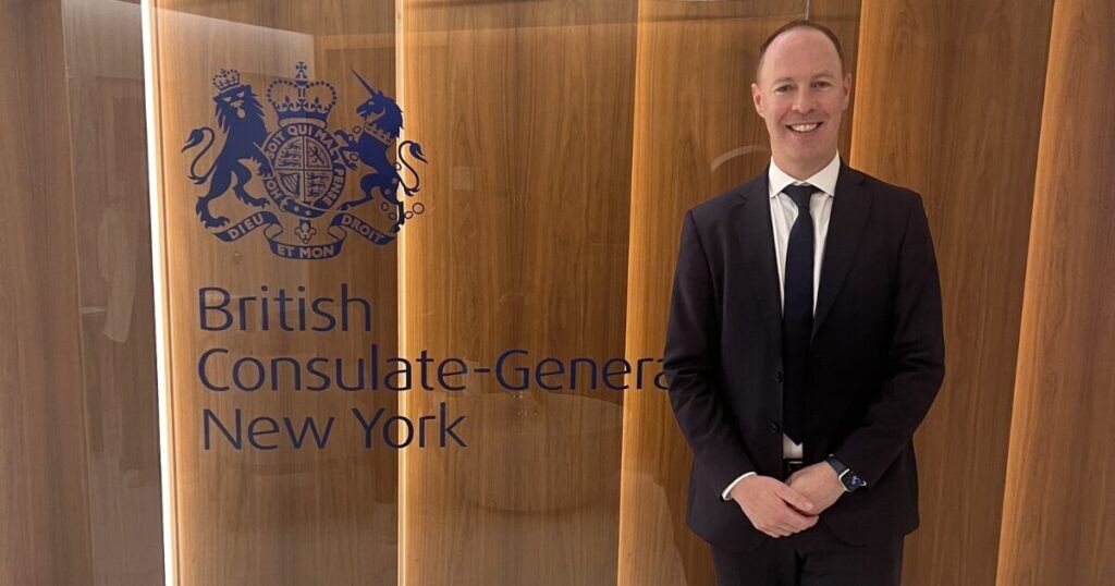 Barry O'Donohoe at the British Consulate-General New York