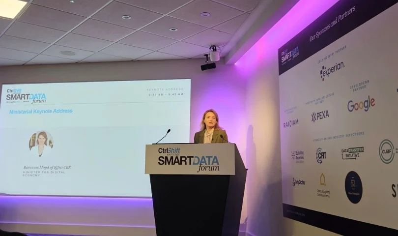 Baroness Lloyd of Effra CBE, Minister for Digital Economy, delivers the ministerial keynote address at the Ctrl-Shift Smart Data Forum 2026